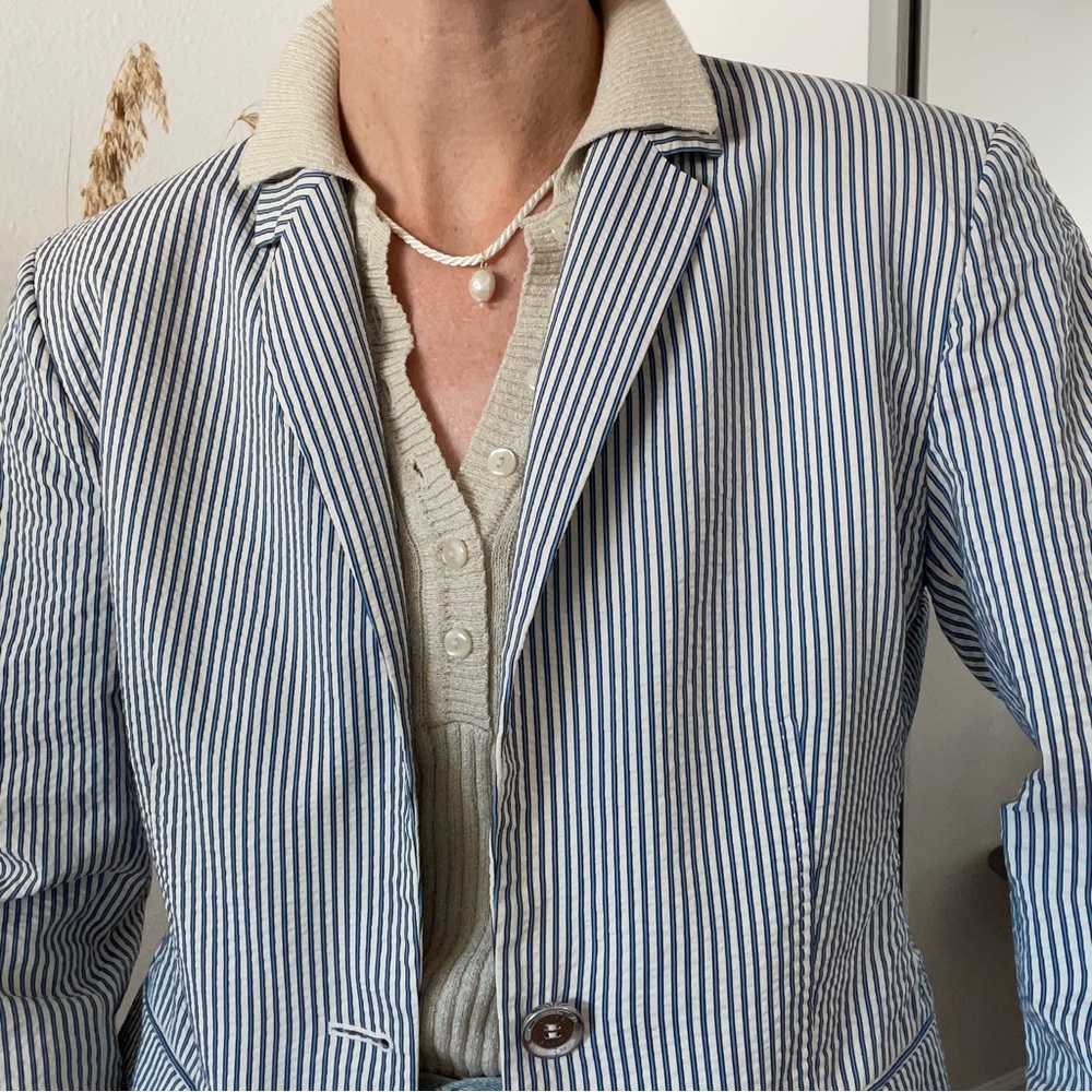 Gucci Seersucker Blazer